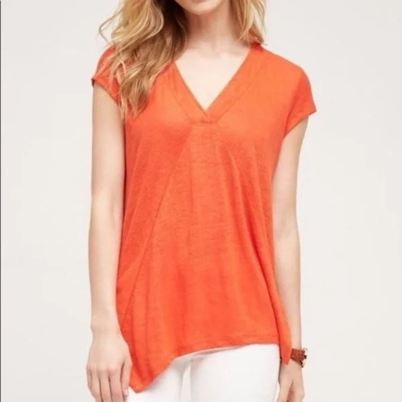 Host pick 🎉 🎈 Anthropology Meadow Rue 100% linen top - Picture 13 of 13